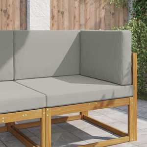 vidaXL Perna pentru canapea de exterior 3 pcs Gri Poliester imagine