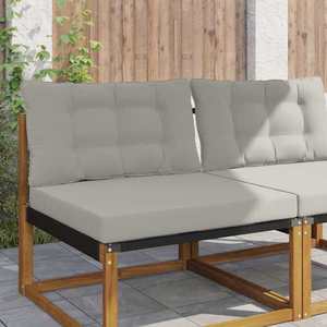 vidaXL Perna pentru canapea de exterior 2 pcs Gri Poliester imagine