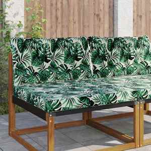 vidaXL Perna pentru canapea de exterior 2 pcs Model cu frunze imagine