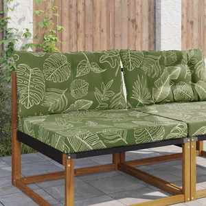 vidaXL Perna pentru canapea de exterior 2 pcs Design cu frunze imagine