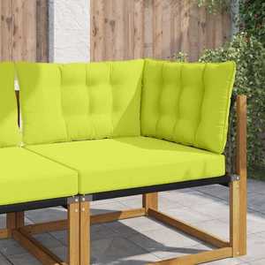 vidaXL Perna pentru canapea de exterior 3 pcs Verde Poliester imagine
