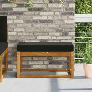 vidaXL Perna de Șezut pentru Exterior Negru 80 x 40 x 8 cm imagine