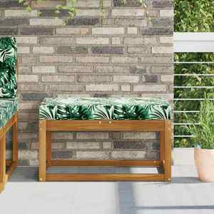 vidaXL Perna de Șezut pentru Exterior Frunze Tropicale 80 x 40 x 8 cm imagine
