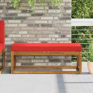 vidaXL Perna de Șezut pentru Exterior Roșu 111, 5 x 40 x 8 cm imagine