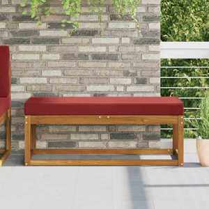 vidaXL Perna de Șezut pentru Exterior bordo 111, 5 x 40 x 8 cm imagine