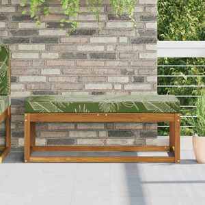 vidaXL Perna de Șezut pentru Exterior Frunze Verzi 111, 5 x 40 x 8 cm imagine