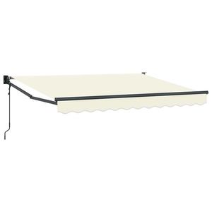vidaXL Cort electric retractabil Crem 2, 5 x 2 m imagine