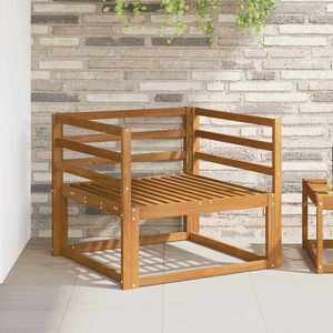 vidaXL Canapea Medie pentru Exterior Lemn Solid de Acacia natural imagine