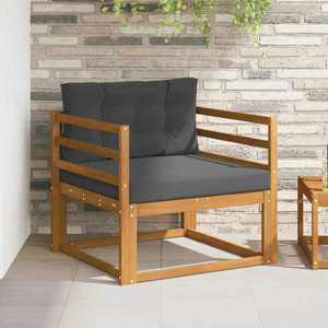 vidaXL Canapea Medie pentru Exterior Lemn Solid de Acacia natural imagine