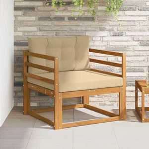 vidaXL Canapea Medie pentru Exterior Lemn Solid de Acacia natural imagine