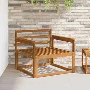 vidaXL Canapea Medie pentru Exterior Lemn Solid de Acacia natural imagine