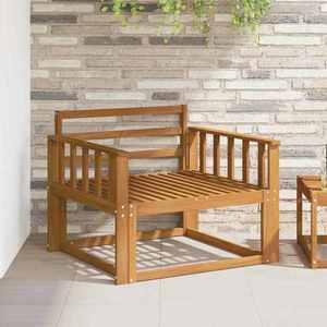 vidaXL Canapea Medie pentru Exterior Lemn Solid de Acacia natural imagine
