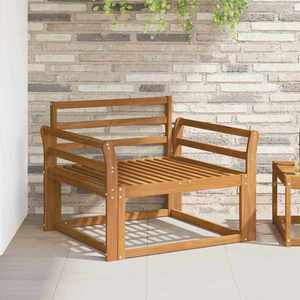 vidaXL Canapea Medie pentru Exterior Lemn Solid de Acacia natural imagine