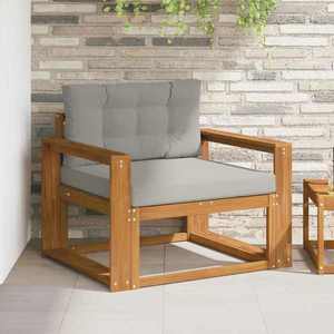 vidaXL Canapea Medie pentru Exterior Lemn Solid de Acacia natural imagine