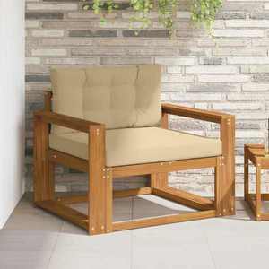 vidaXL Canapea Medie pentru Exterior Lemn Solid de Acacia natural imagine