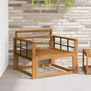 vidaXL Canapea Medie pentru Exterior Lemn Solid de Acacia natural imagine