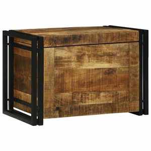 vidaXL Cutie de depozitare 60 x 40 x 41 cm Lemn de mango solid imagine