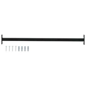 vidaXL Bară de siguranță ajustabilă pentru fereastră Negru Oțel imagine