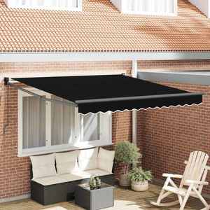 vidaXL Copertină Manual Negru 300 x 250 x 165 cm Poliester imagine