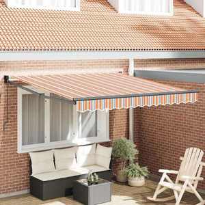 vidaXL Cortina Retractabilă Manual Multicolour 350 x 250 cm imagine