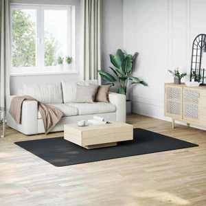 vidaXL Covor lavabil moale și pufos, 160x230 cm, anti-alunecare, negru imagine