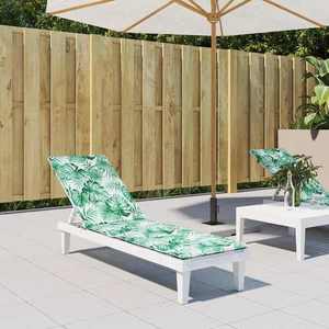 vidaXL Pernă scaun de terasă, model frunze, textil Oxford imagine