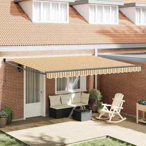 vidaXL Cortina Retractabilă Manual Multicolour 450 × 300 cm imagine