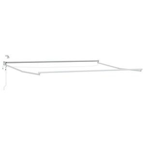vidaXL Cadru copertină retractabil electric Alb 4 x 2 m Aluminiu imagine