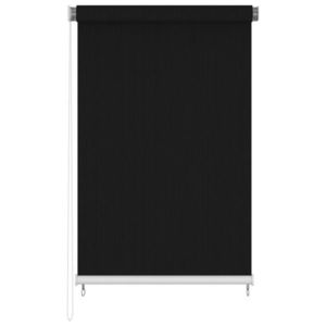 vidaXL Jaluzea tip rulou de exterior, negru, 160x230 cm imagine