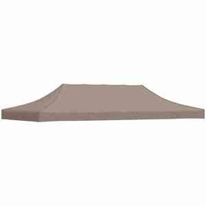 vidaXL Acoperiș pentru cort de petrecere, gri taupe, 6 x 3 m, 270 g/m² imagine