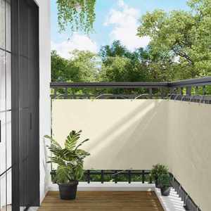 vidaXL Ecran de balcon Crem 100 x 800 cm Material Oxford imagine