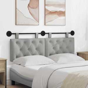 vidaXL Cap de pat suspendat Gri nori 150 x 55 x 7 cm țesătură imagine