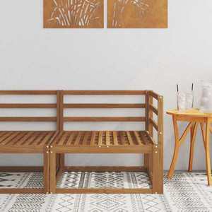 vidaXL Sofa Colțar pentru Exterior natural 83 x 83 x 73 cm imagine