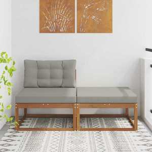 vidaXL Unități de canapea sectională cu pernă 2 Bucată natural imagine