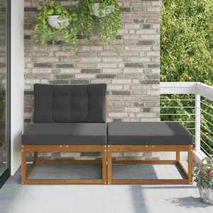 vidaXL Unități de canapea sectională cu pernă 2 Bucată natural imagine