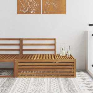 vidaXL Canapea de exterior cu braț final natural 115 x 83 x 73 cm imagine