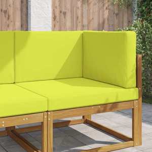 vidaXL Perna pentru canapea de exterior 3 pcs Verde Poliester imagine