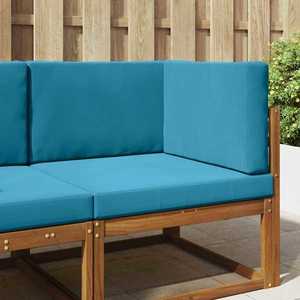 vidaXL Perna pentru canapea de exterior 3 pcs Albastru regal Poliester imagine