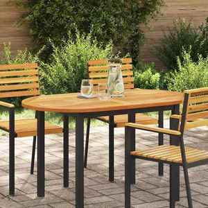 vidaXL Placă de masă Ulei Natural 120 x 70 x 2 cm Lemn Solid de Acacia imagine