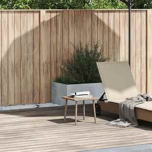 vidaXL Masuta de cafea de gradina dreptunghiulara bej polirattan imagine
