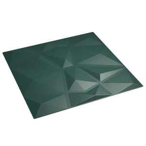 vidaXL Panouri de perete 48 pcs Verde 50 x 50 cm Spumă XPS imagine