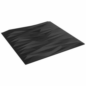 vidaXL Panouri de perete 12 pcs Piatra Neagră 50 x 50 cm Spumă XPS imagine