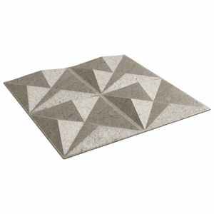 vidaXL Panouri de perete 12 pcs Beton Origami 50 x 50 cm Spumă XPS imagine