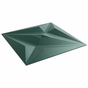 vidaXL Panouri de perete Stea 24 pcs Verde Star 50 x 50 cm Spumă XPS imagine