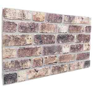 vidaXL Panouri de perete 10 pcs Maro închis 100 x 50 cm Spumă EPS imagine