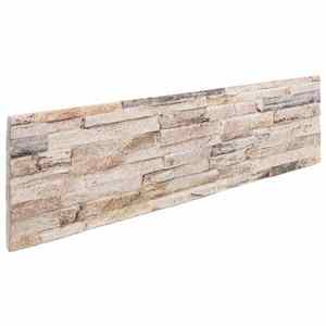 vidaXL Panouri de perete 10 pcs Alb și roșu 100 x 25 cm Spumă EPS imagine