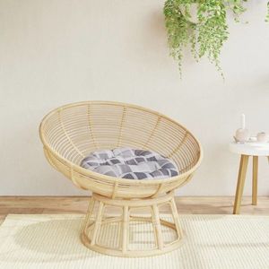 vidaXL Pernă rotundă, gri, Ø 60x11 cm, țesătură Oxford, model carouri imagine