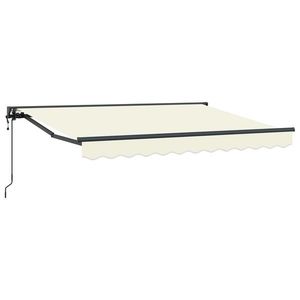 vidaXL Cort electric retractabil Crem 3 x 2 m imagine