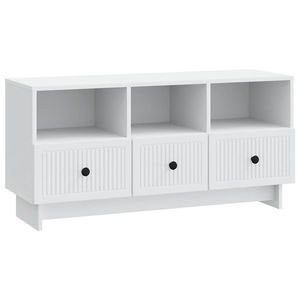 vidaXL Cabinet TV cu sertar Alb 102 x 34, 5 x 50 cm Lemn prelucrat imagine