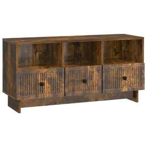 vidaXL Cabinet TV Stejar fumuriu 102 x 34, 5 x 50 cm Lemn prelucrat imagine